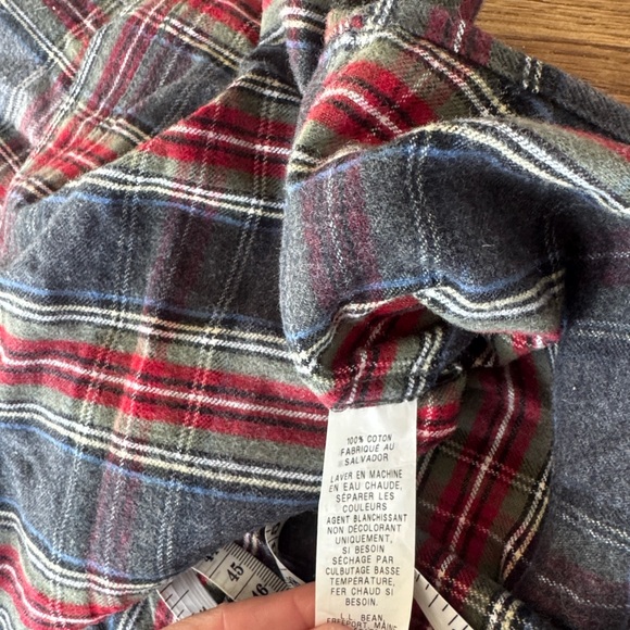 L.L. BEAN PLAID BUTTON DOWN SIZE XXL TALL - Picture 3 of 3